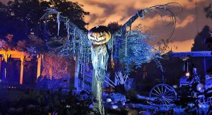 Fright Night at Winchester Mystery House with Gantom lighting installation